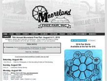 Tablet Screenshot of moorelandfair.com